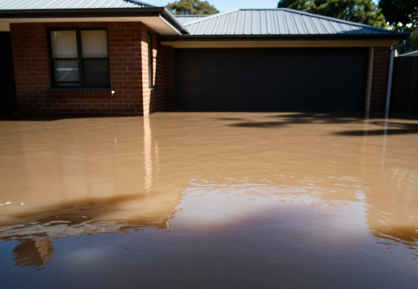 Before and After Flood Damage in Moore Park